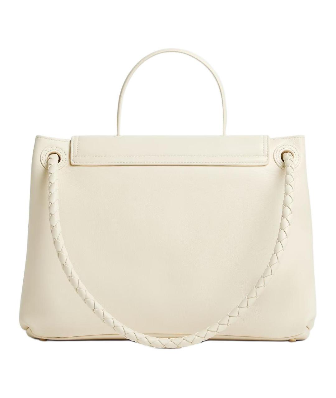 BOTTEGA VENETA Бежевая кожаная сумка через плечо, фото 3