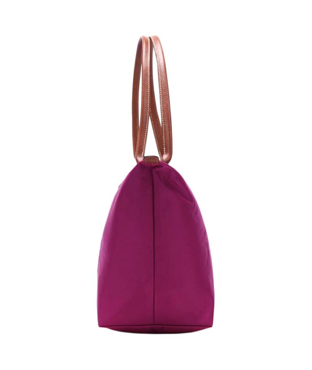 LONGCHAMP Фиолетовая тканевая сумка тоут, фото 3