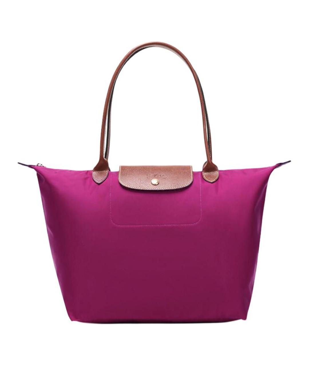 LONGCHAMP Фиолетовая тканевая сумка тоут, фото 1