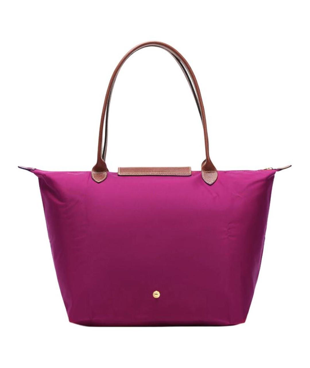 LONGCHAMP Фиолетовая тканевая сумка тоут, фото 2