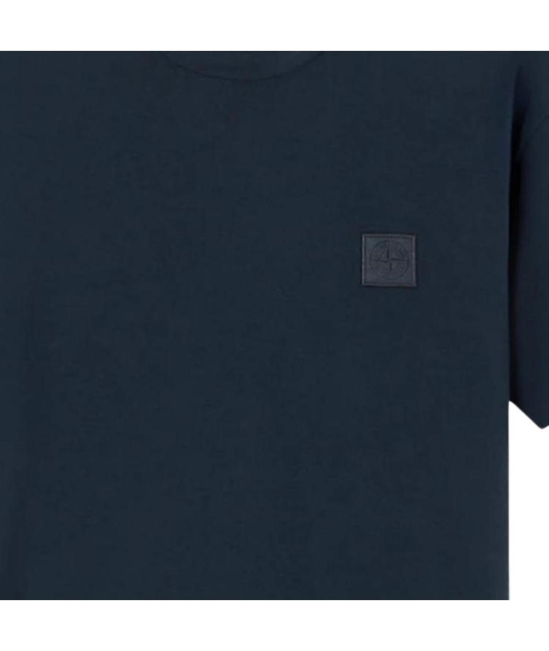 STONE ISLAND Синяя футболка, фото 4