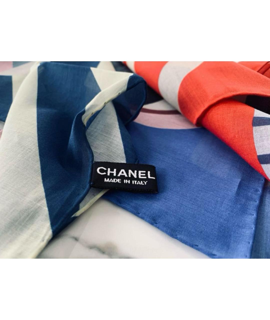 CHANEL Мульти хлопковый платок, фото 3