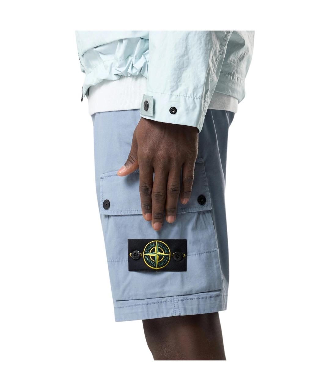 STONE ISLAND Голубые шорты, фото 5