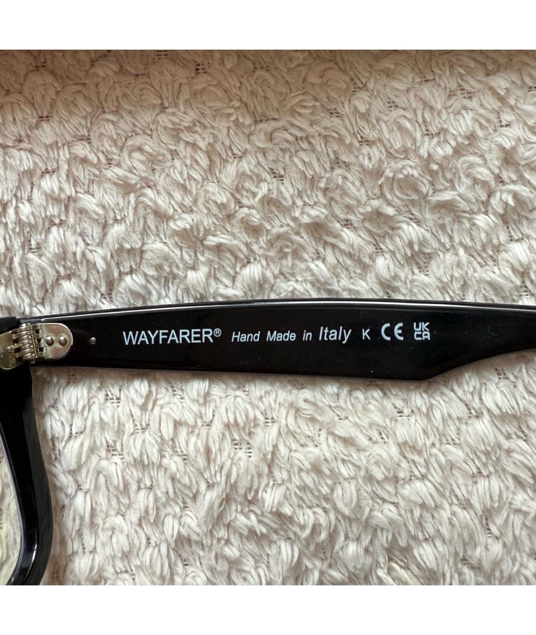 RAY BAN Черные пластиковые солнцезащитные очки, фото 3