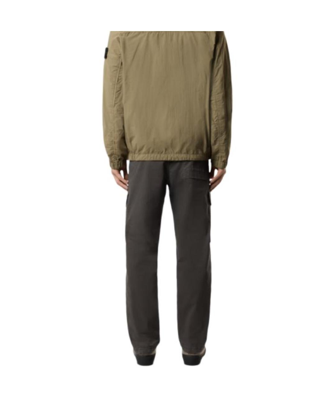 STONE ISLAND Серые брюки чинос, фото 4