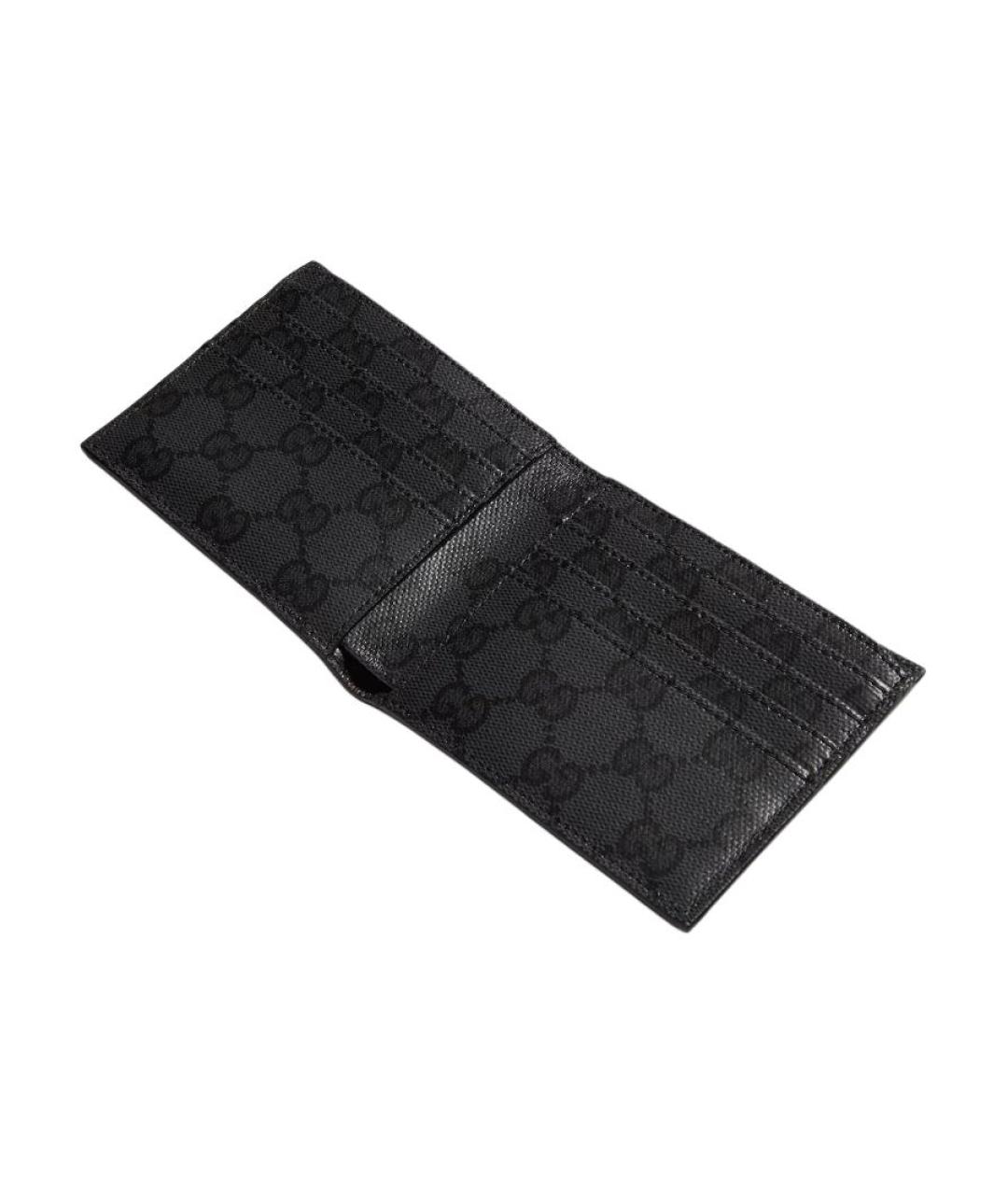 GUCCI Черный кожаный кошелек, фото 4