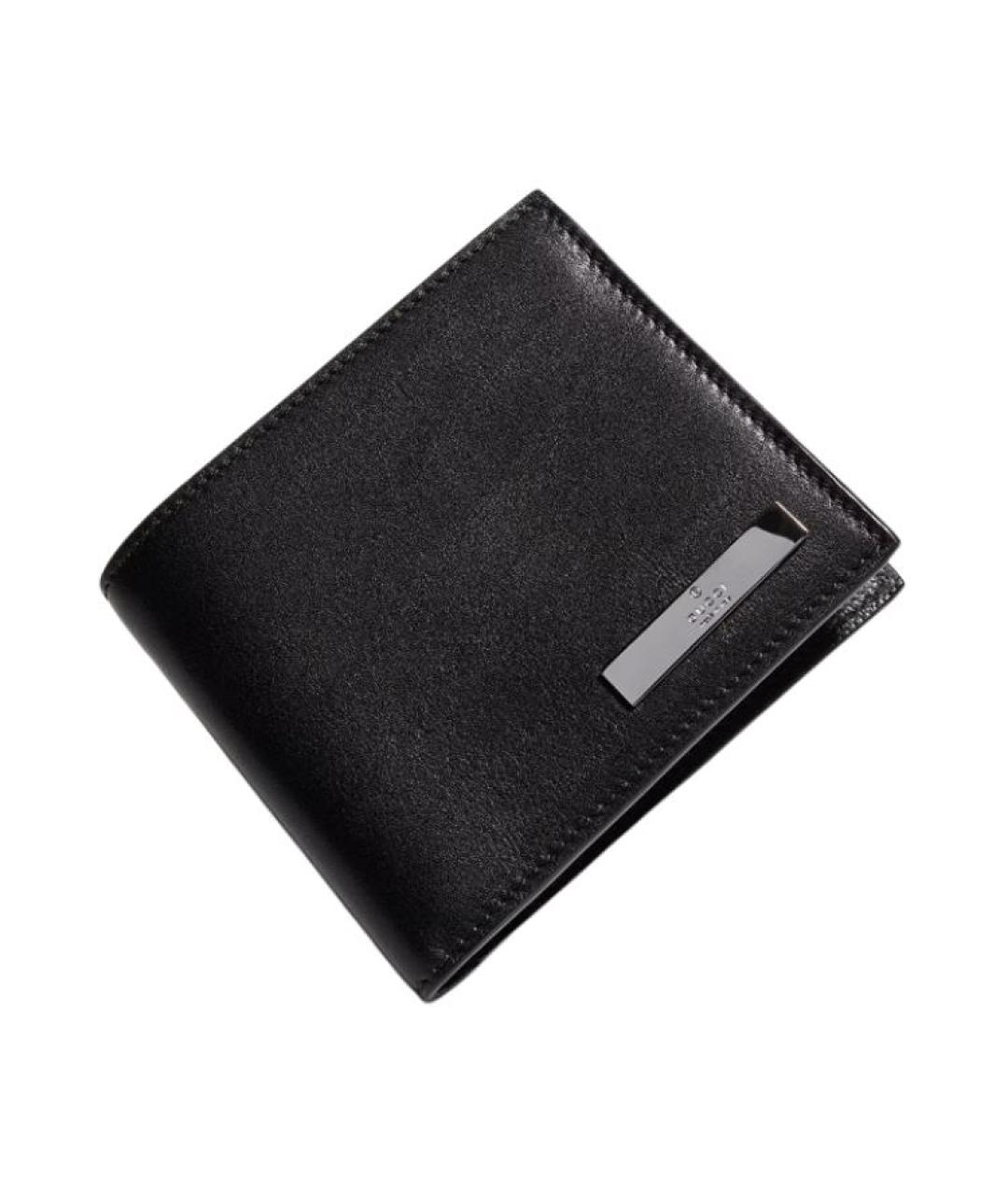 GUCCI Черный кожаный кошелек, фото 2