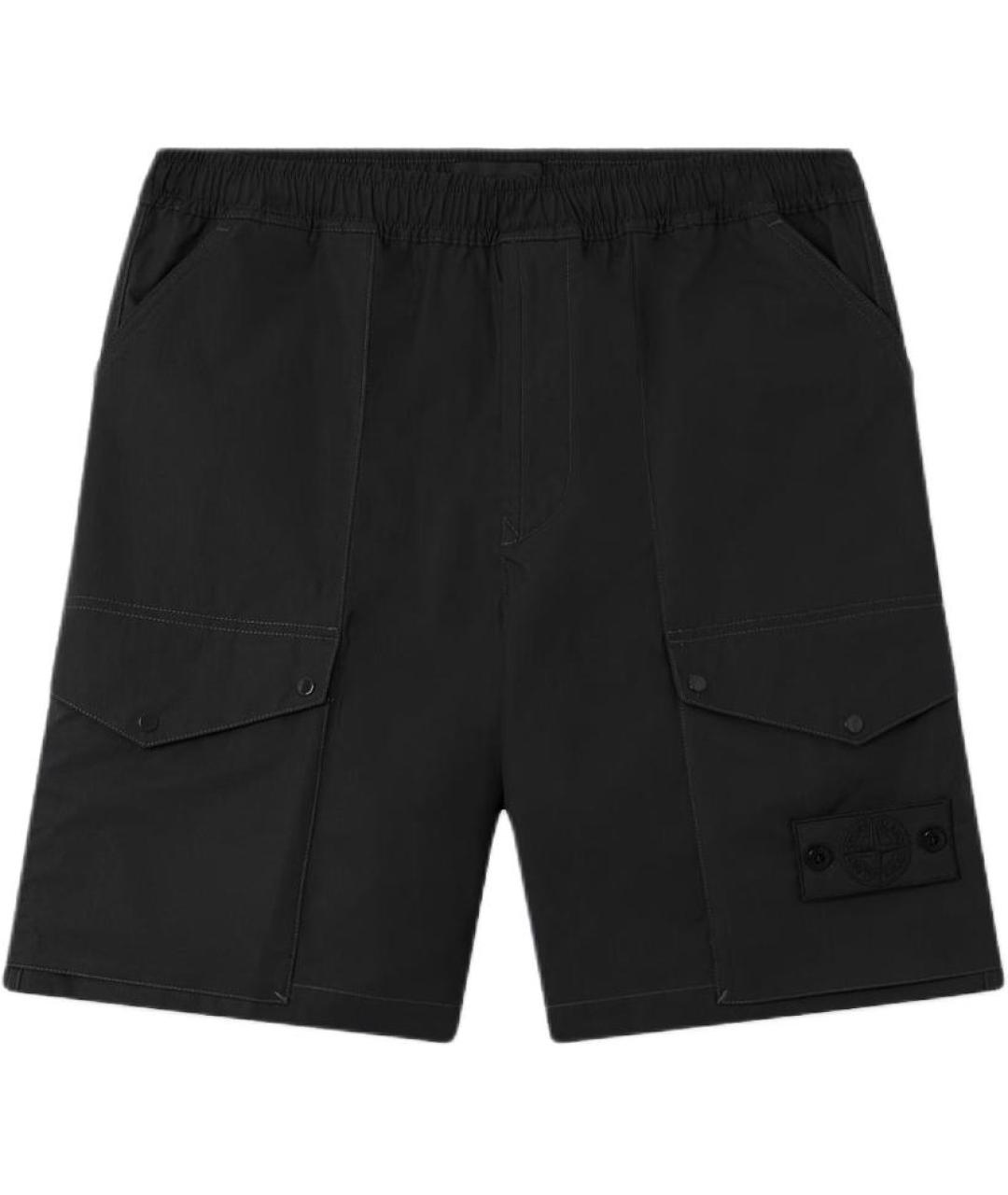 STONE ISLAND Черные шорты, фото 1