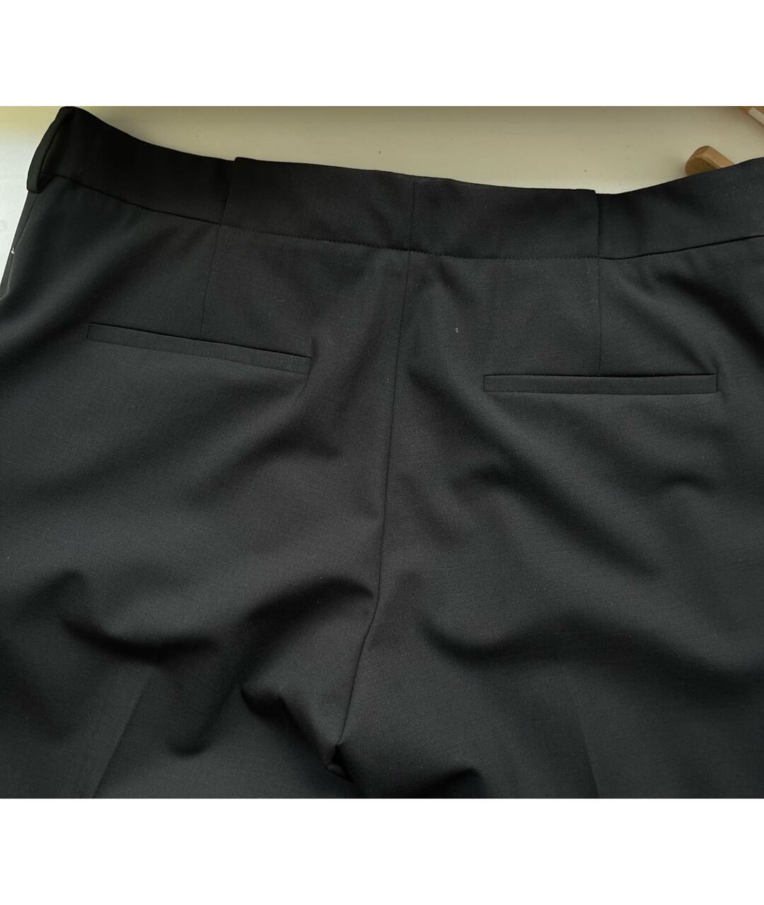 LA PERLA Черные шерстяные прямые брюки, фото 2