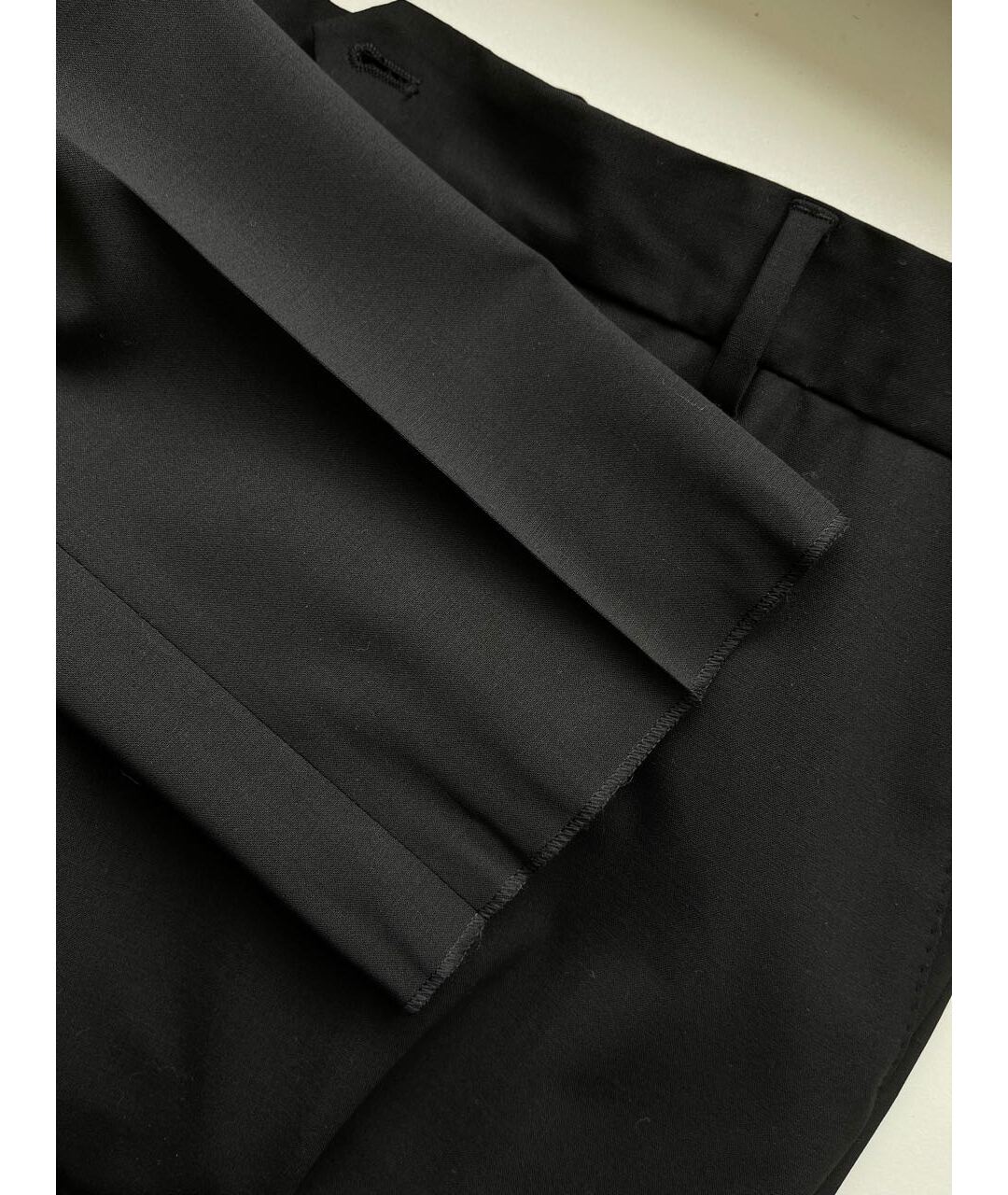 LA PERLA Черные шерстяные прямые брюки, фото 7