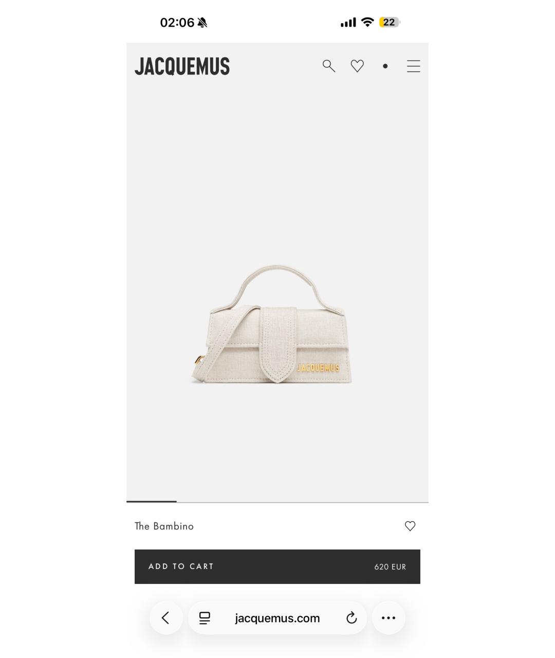 JACQUEMUS Бежевая льняная сумка с короткими ручками, фото 8