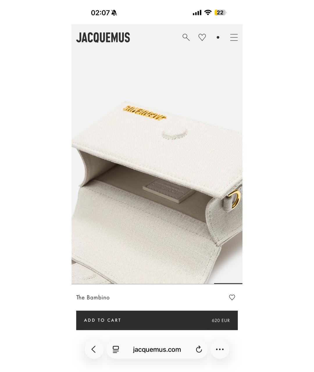 JACQUEMUS Бежевая льняная сумка с короткими ручками, фото 4