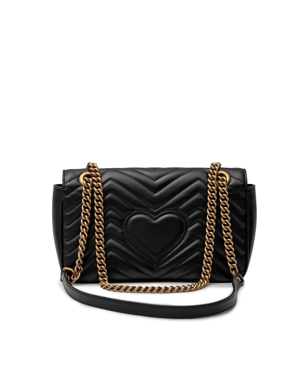 GUCCI Черная кожаная сумка через плечо, фото 3