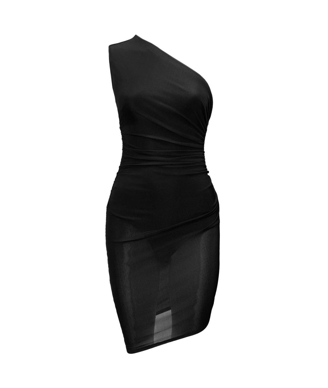 ALEXANDRE VAUTHIER Черное вискозное повседневное платье, фото 4