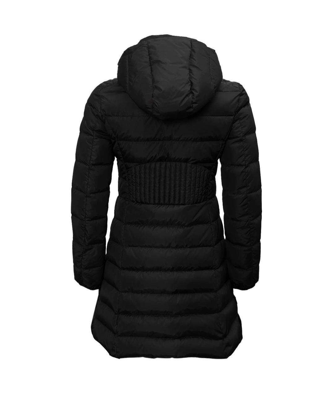 MONCLER Черный полиэстеровый пуховик, фото 2