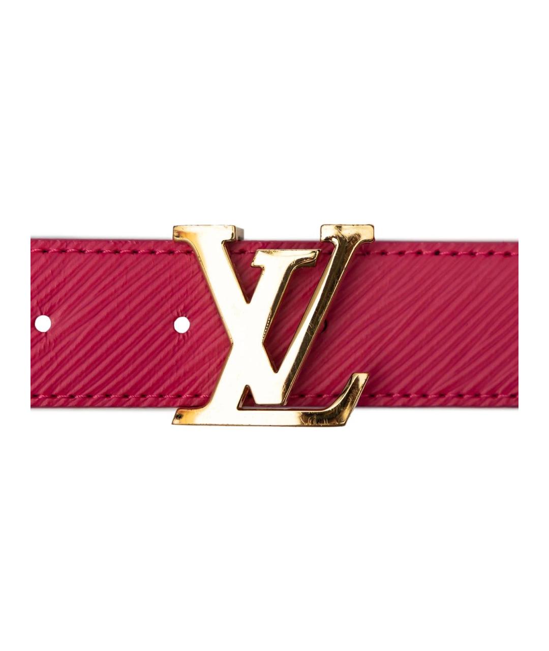 LOUIS VUITTON Розовый кожаный ремень, фото 2