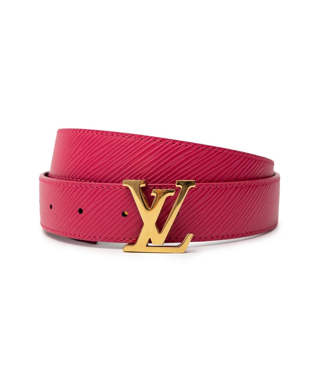 LOUIS VUITTON Розовый кожаный ремень, фото 4