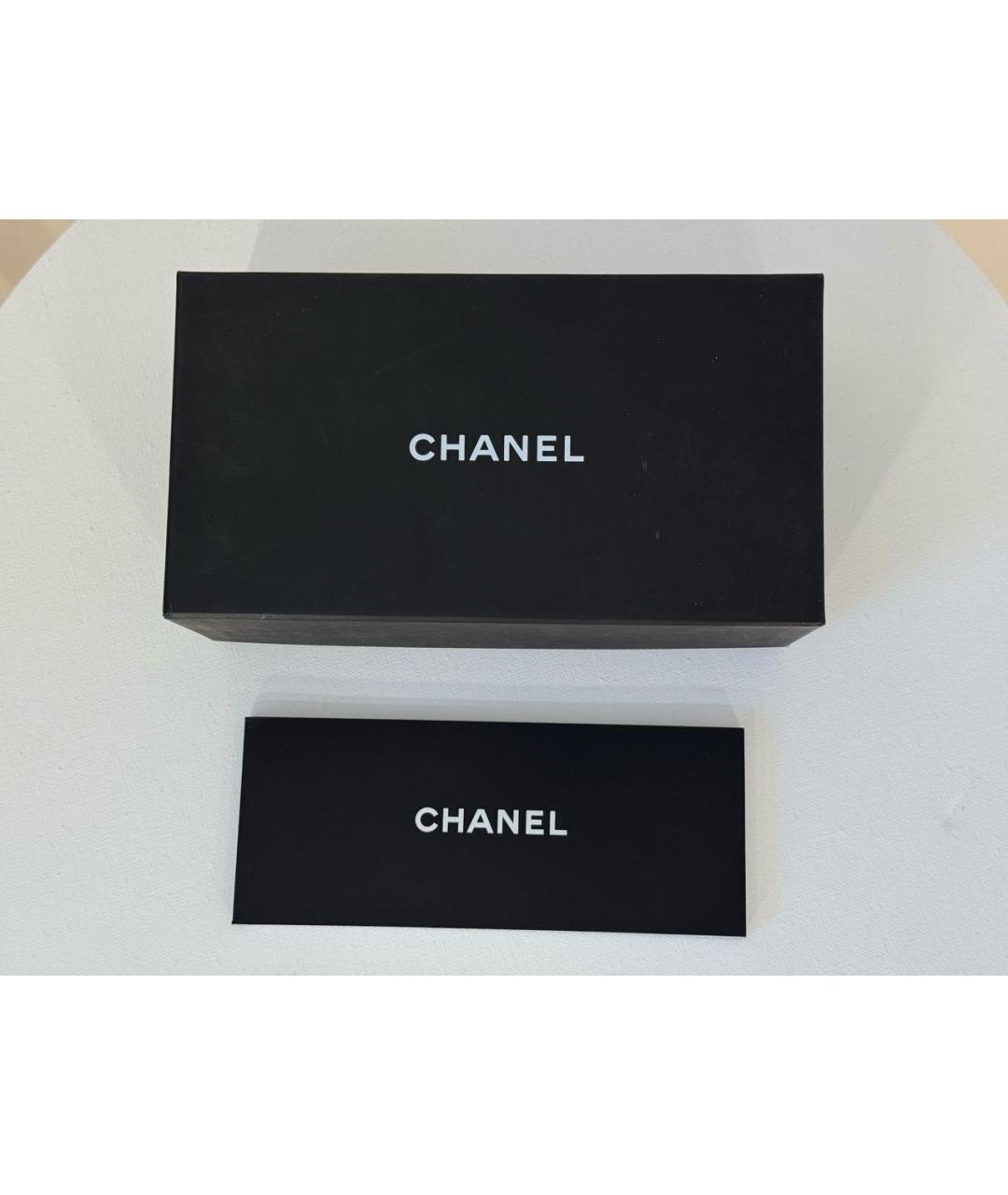 CHANEL Черные пластиковые солнцезащитные очки, фото 7