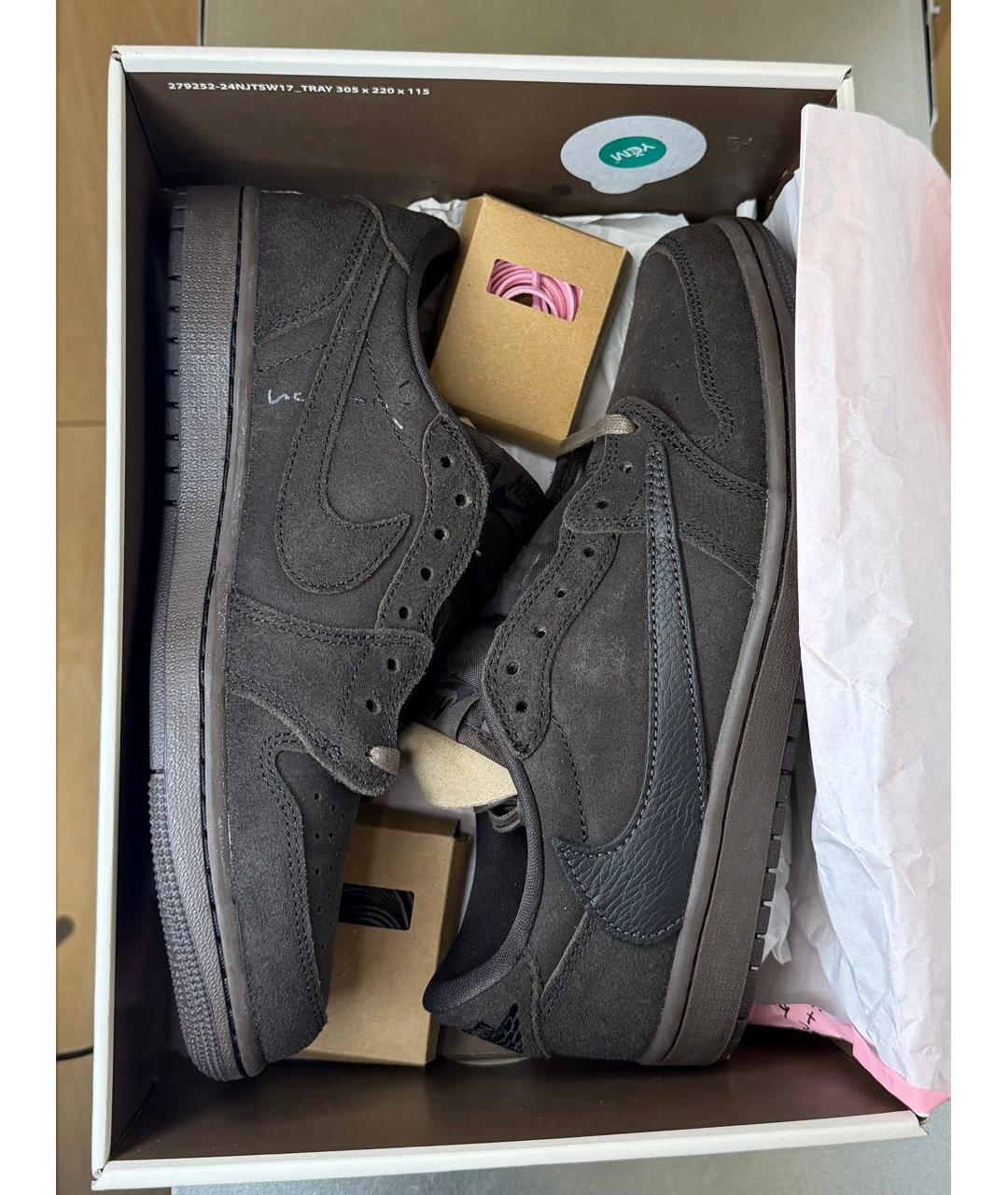 NIKE Коричневые замшевые низкие кроссовки / кеды, фото 3