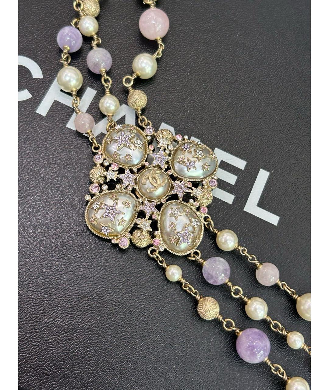 CHANEL Фиолетовое металлическое колье, фото 2