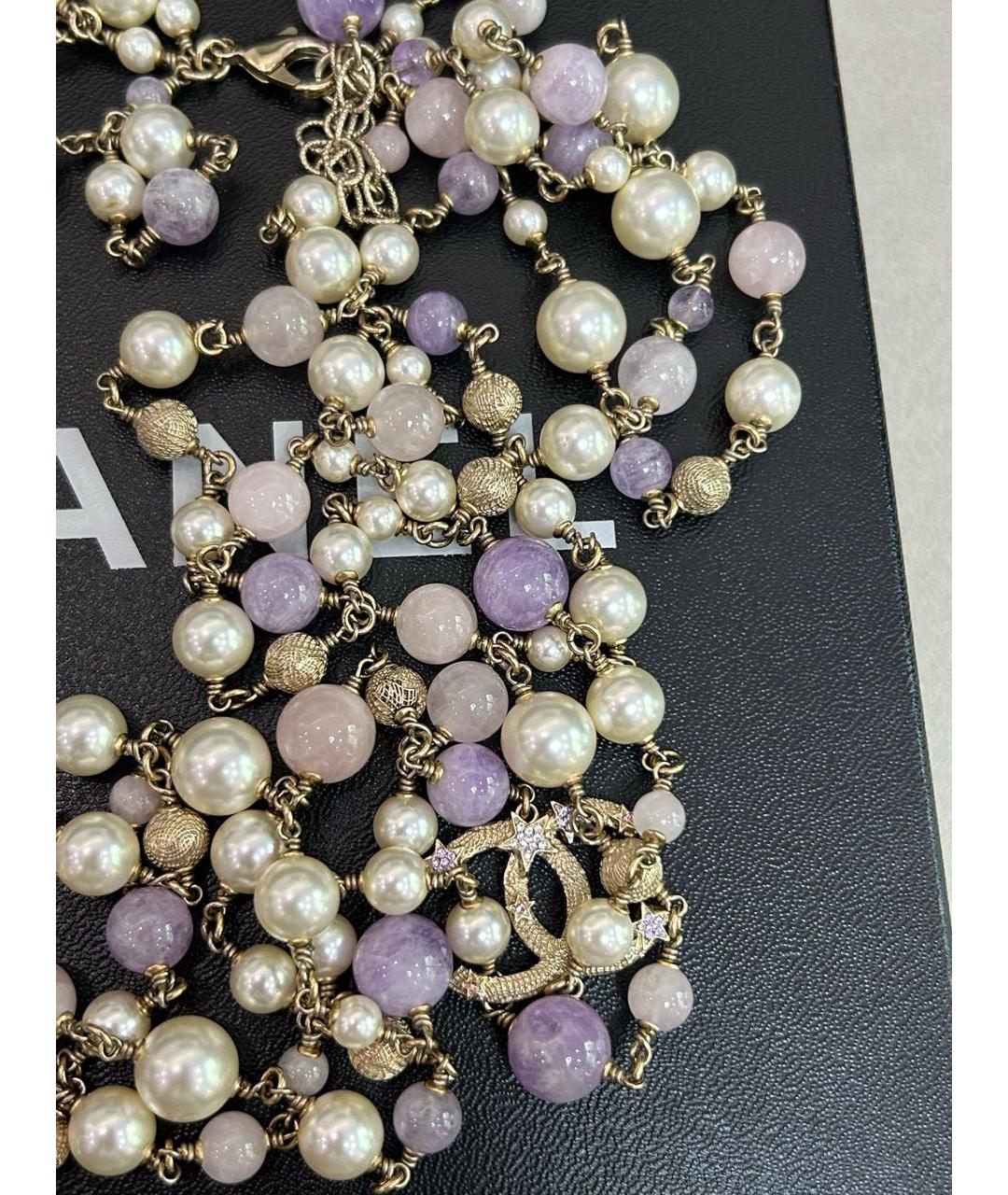 CHANEL Фиолетовое металлическое колье, фото 5