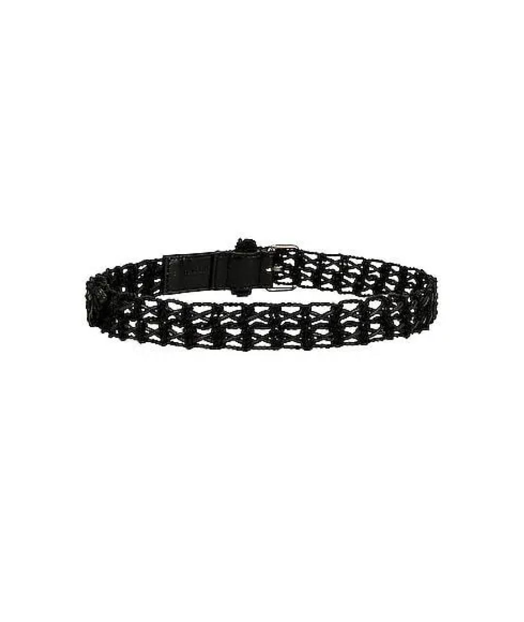 SAINT LAURENT Черный ремень, фото 2
