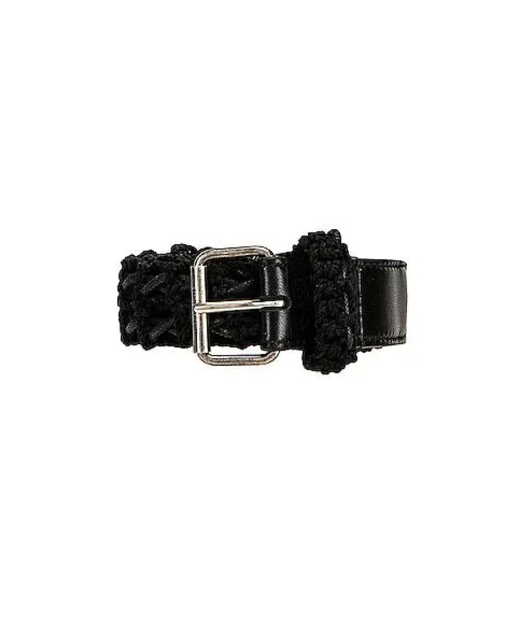 SAINT LAURENT Черный ремень, фото 3