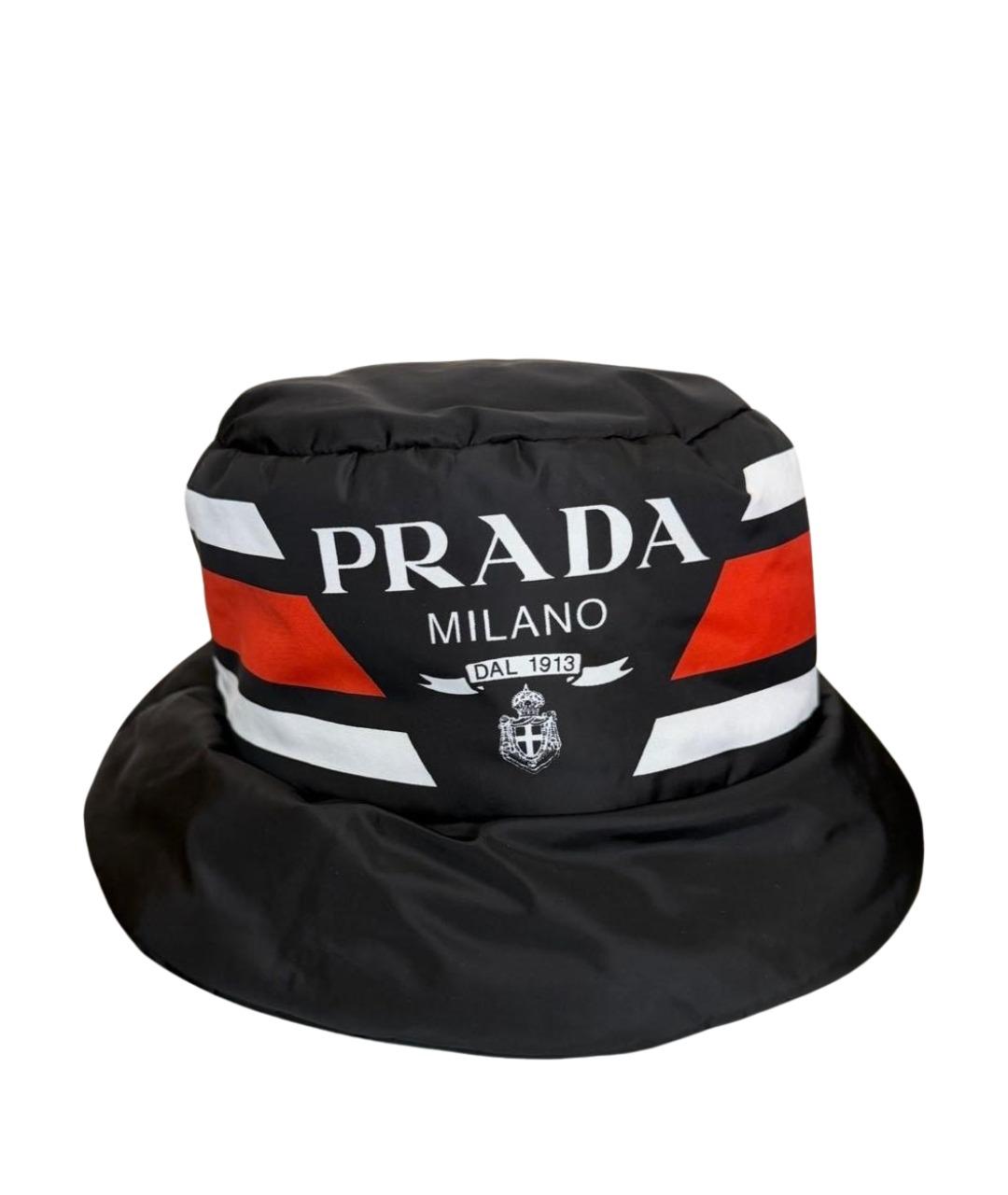 PRADA Черная синтетическая шляпа, фото 1