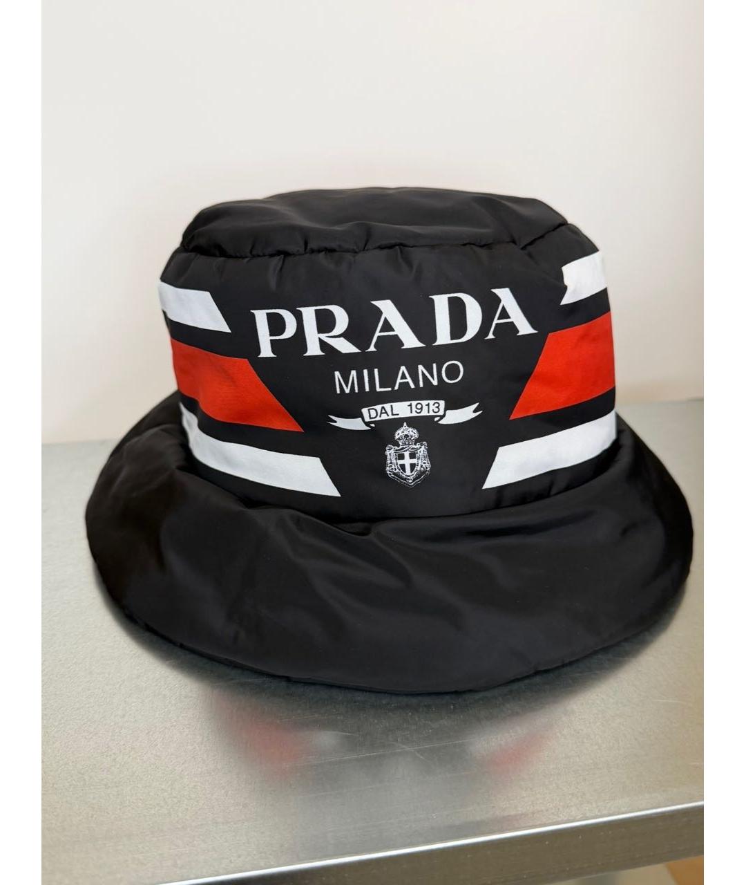 PRADA Черная синтетическая шляпа, фото 3