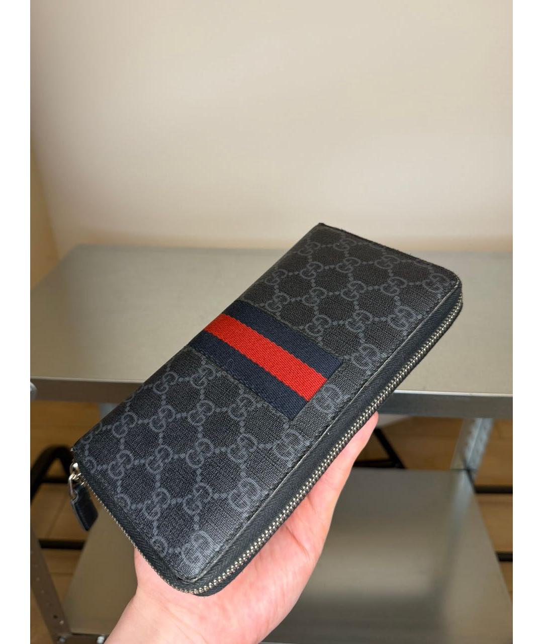 GUCCI Черный кошелек, фото 3