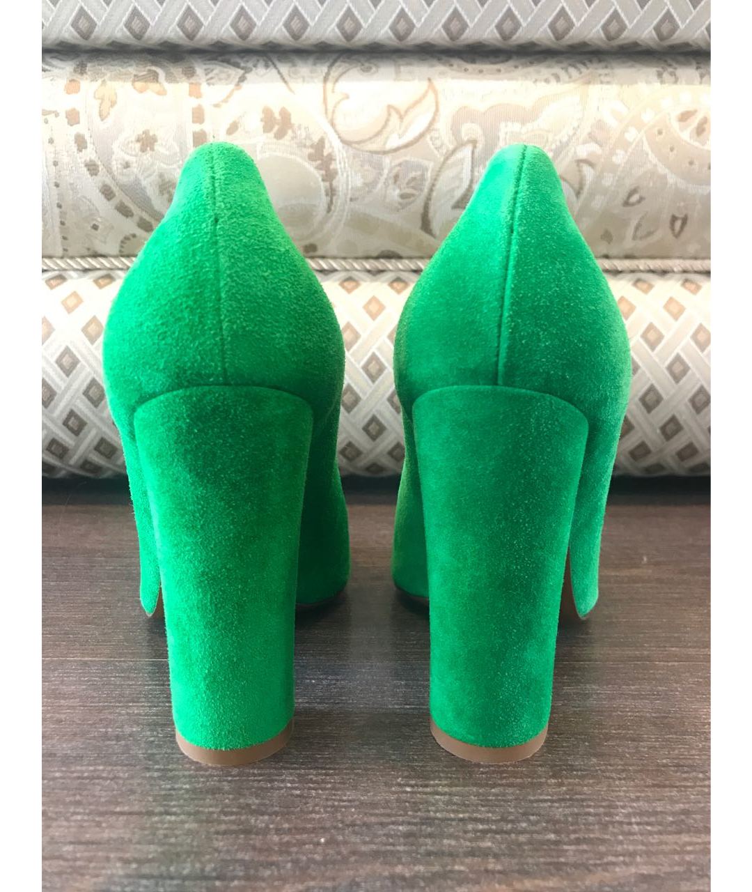 LANVIN Зеленые замшевые туфли, фото 3
