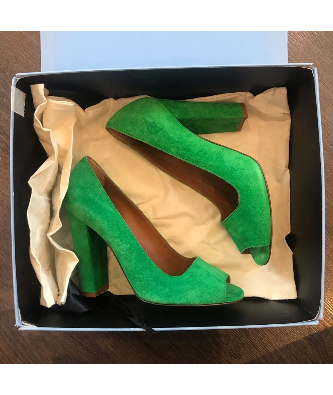 LANVIN Зеленые замшевые туфли, фото 4