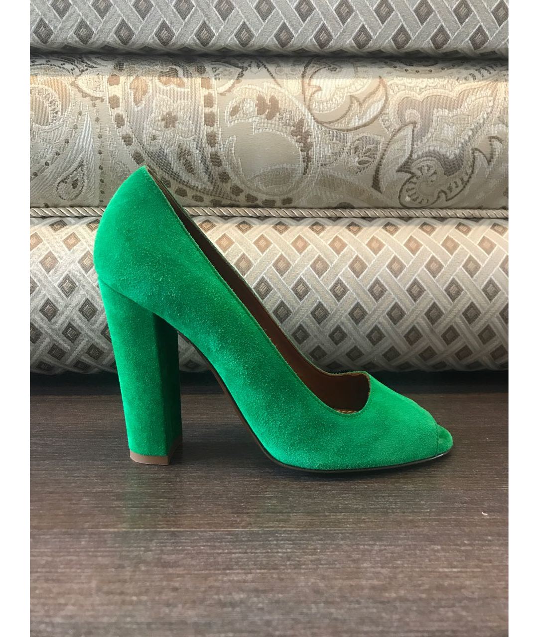 LANVIN Зеленые замшевые туфли, фото 6