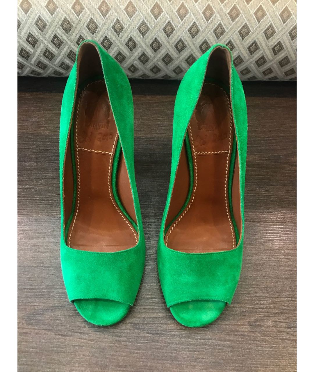 LANVIN Зеленые замшевые туфли, фото 2