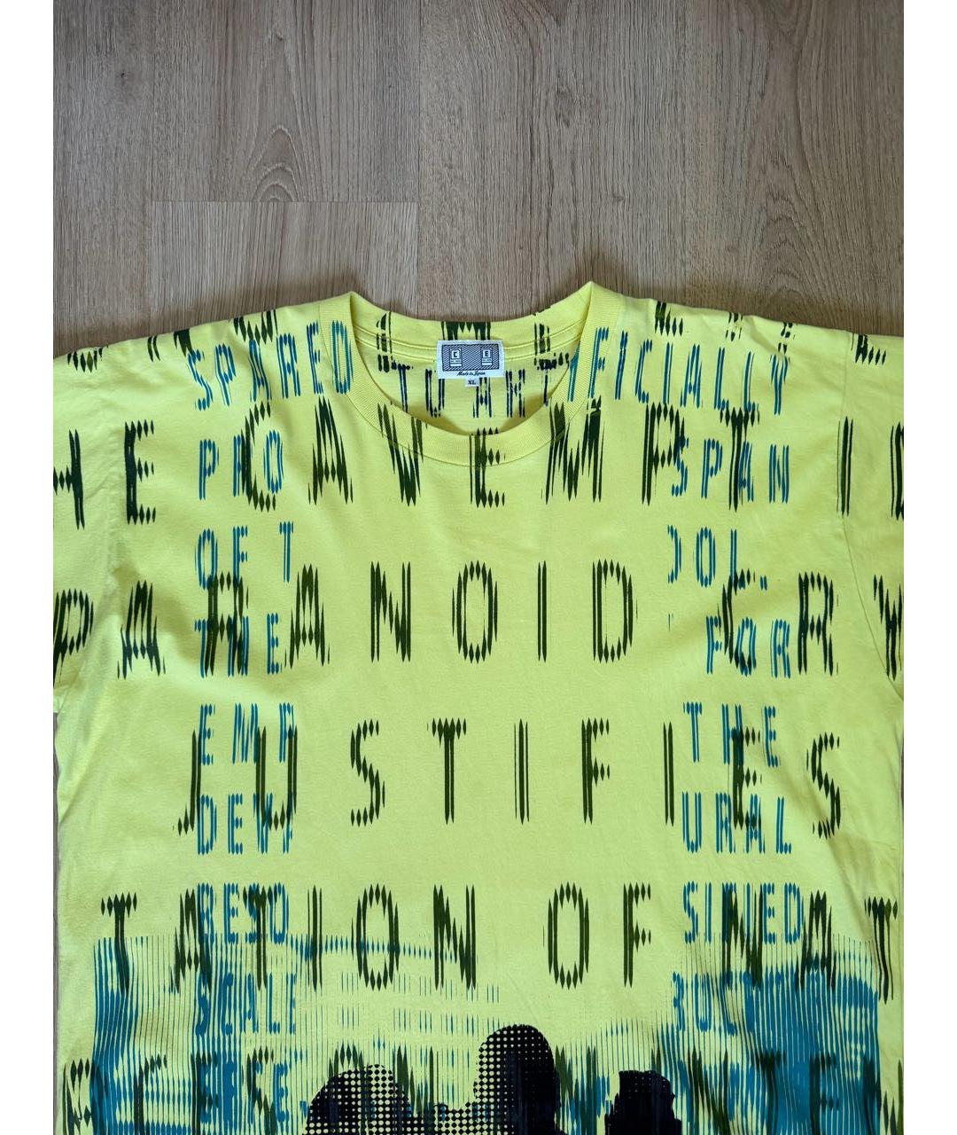 CAV EMPT Желтая хлопковая футболка, фото 3