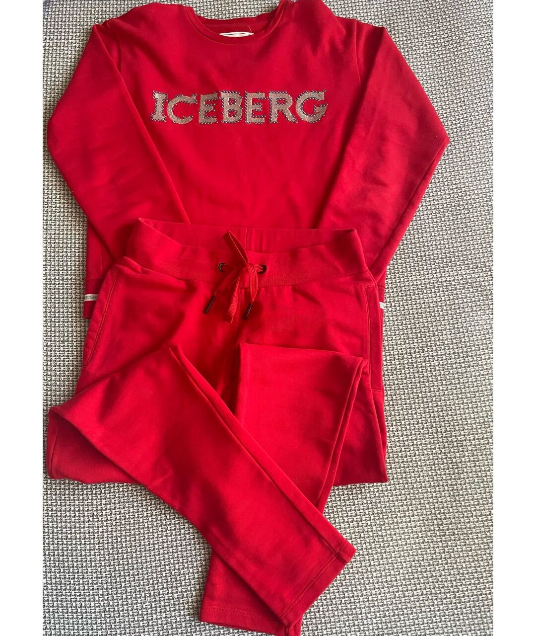 ICEBERG Красный хлопковый костюм с брюками, фото 5