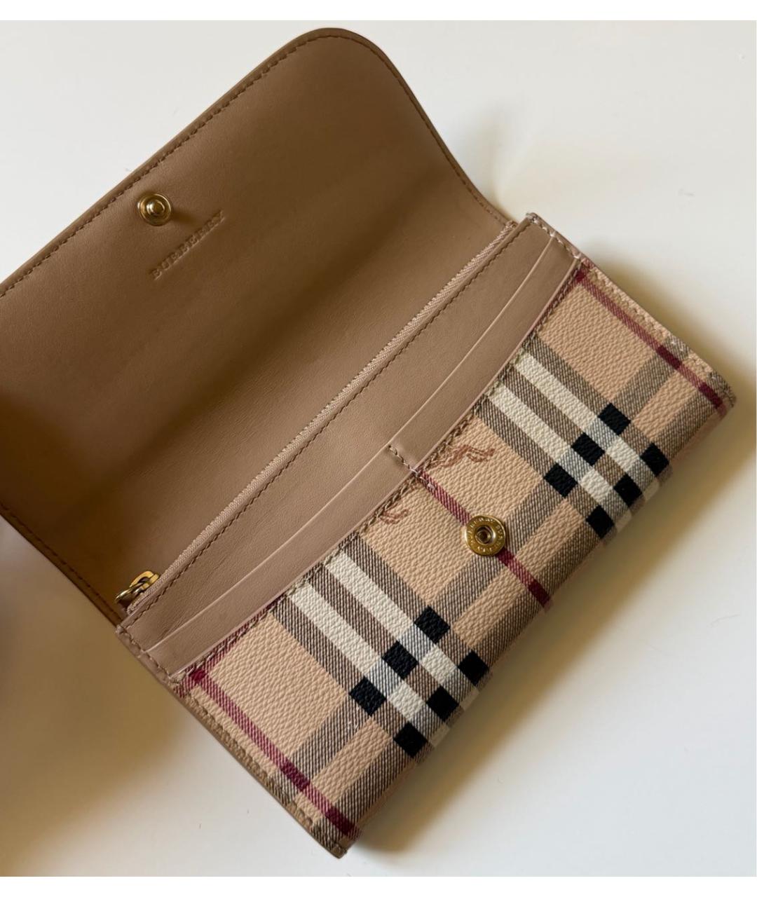 BURBERRY Бежевый кошелек, фото 6