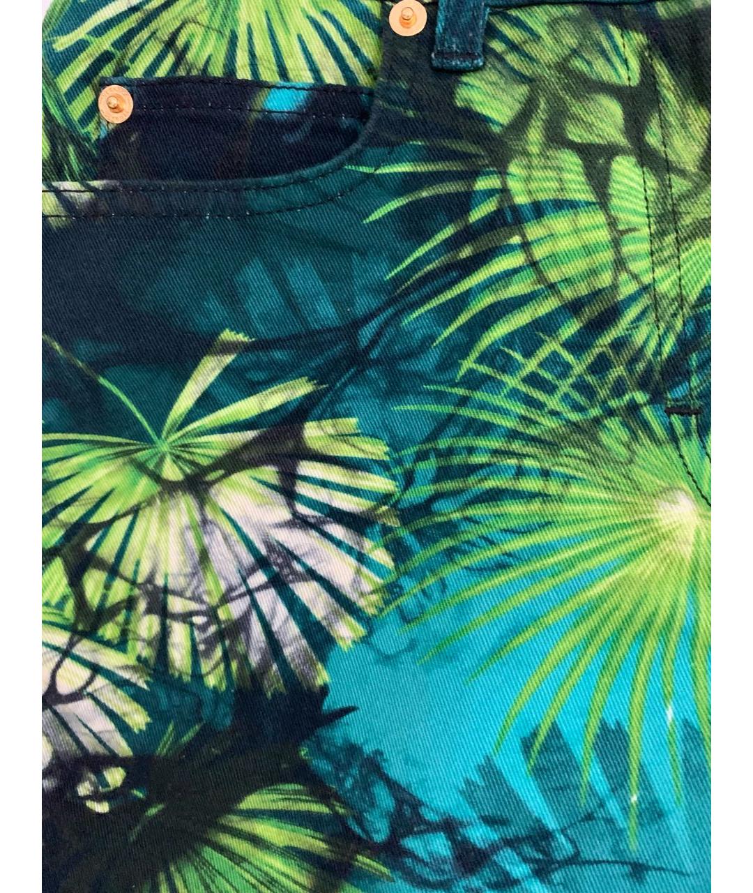VERSACE Зеленые хлопковые шорты, фото 4