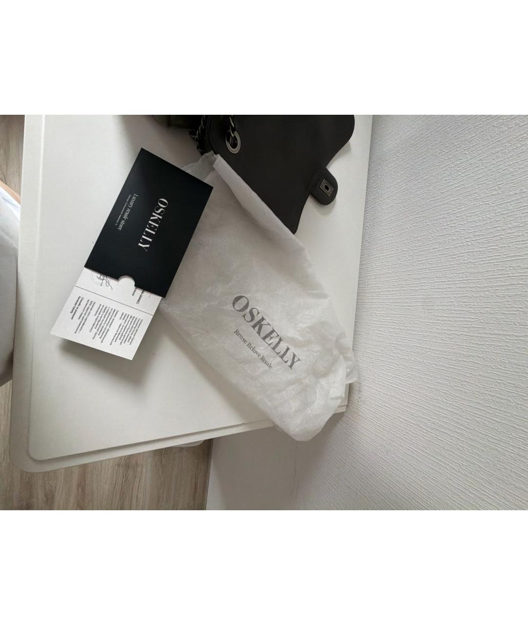 CHANEL Коричневая кожаная сумка через плечо, фото 4