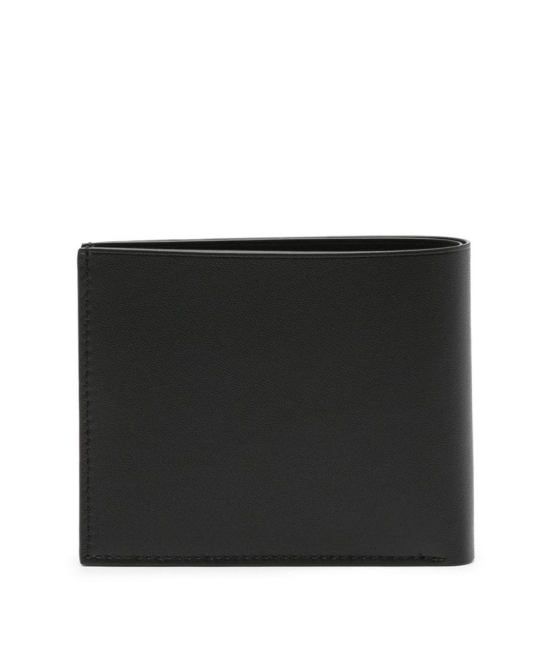 JIL SANDER Черный кожаный кошелек, фото 3