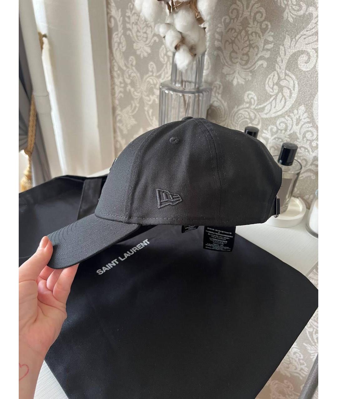 SAINT LAURENT Черная кепка, фото 2