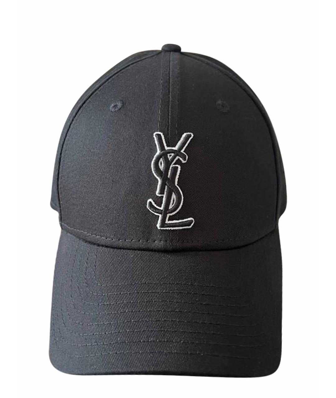SAINT LAURENT Черная кепка, фото 1