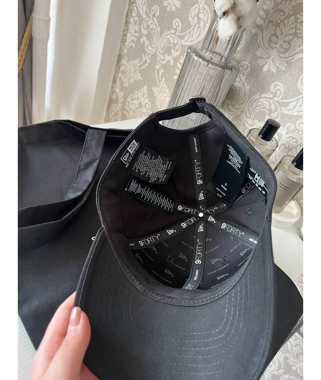 SAINT LAURENT Черная кепка, фото 4