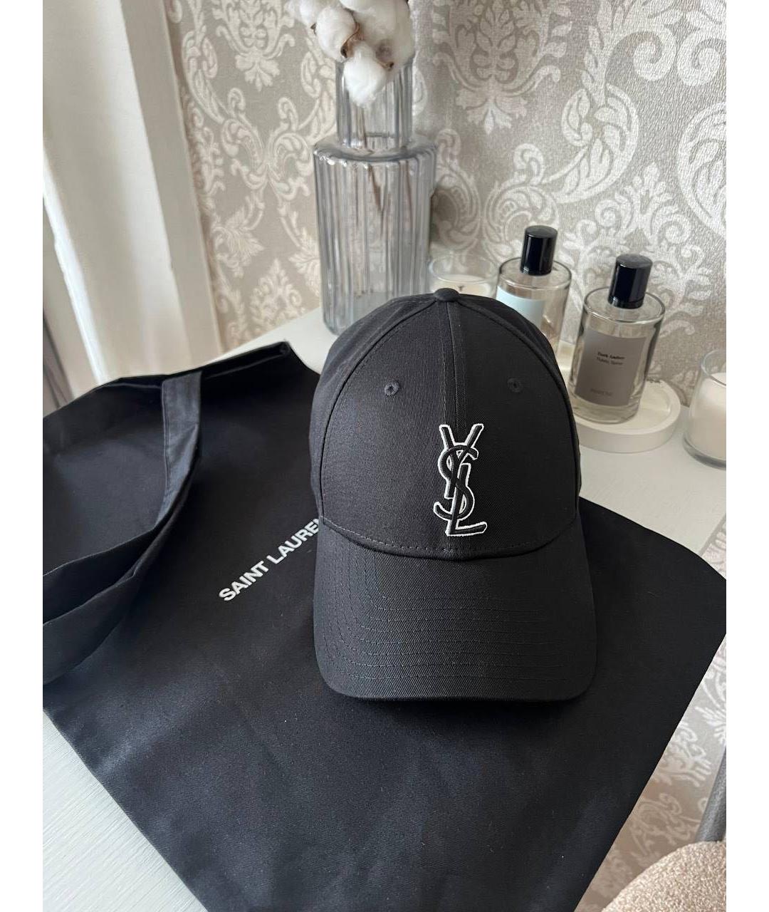 SAINT LAURENT Черная кепка, фото 3