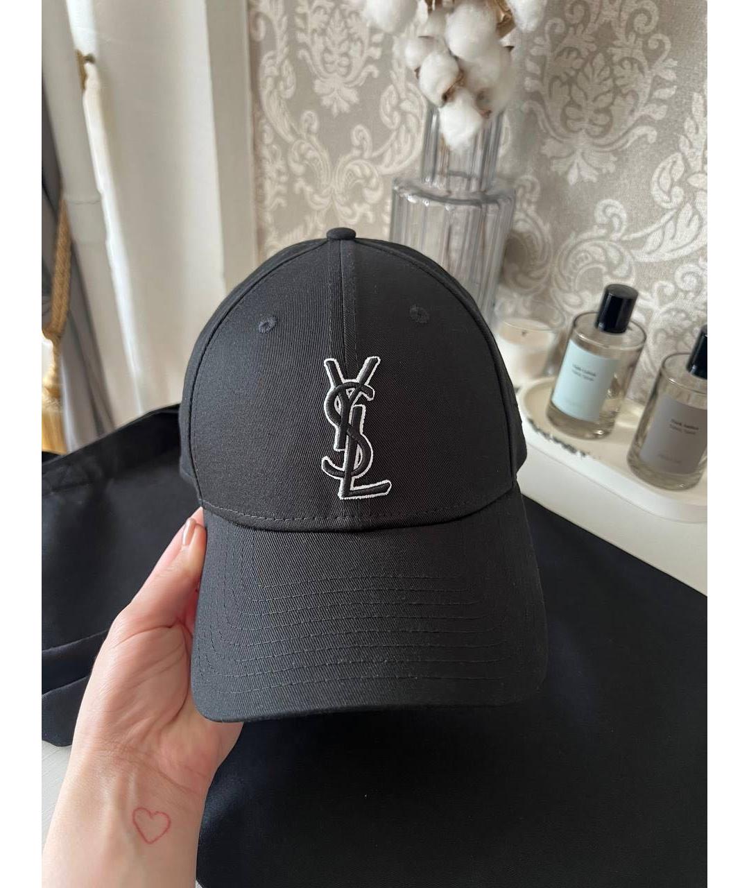 SAINT LAURENT Черная кепка, фото 7