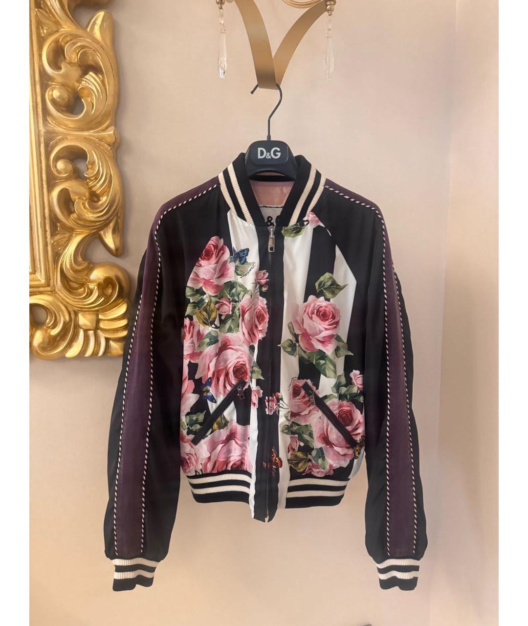 DOLCE&GABBANA Мульти шелковая куртка, фото 2