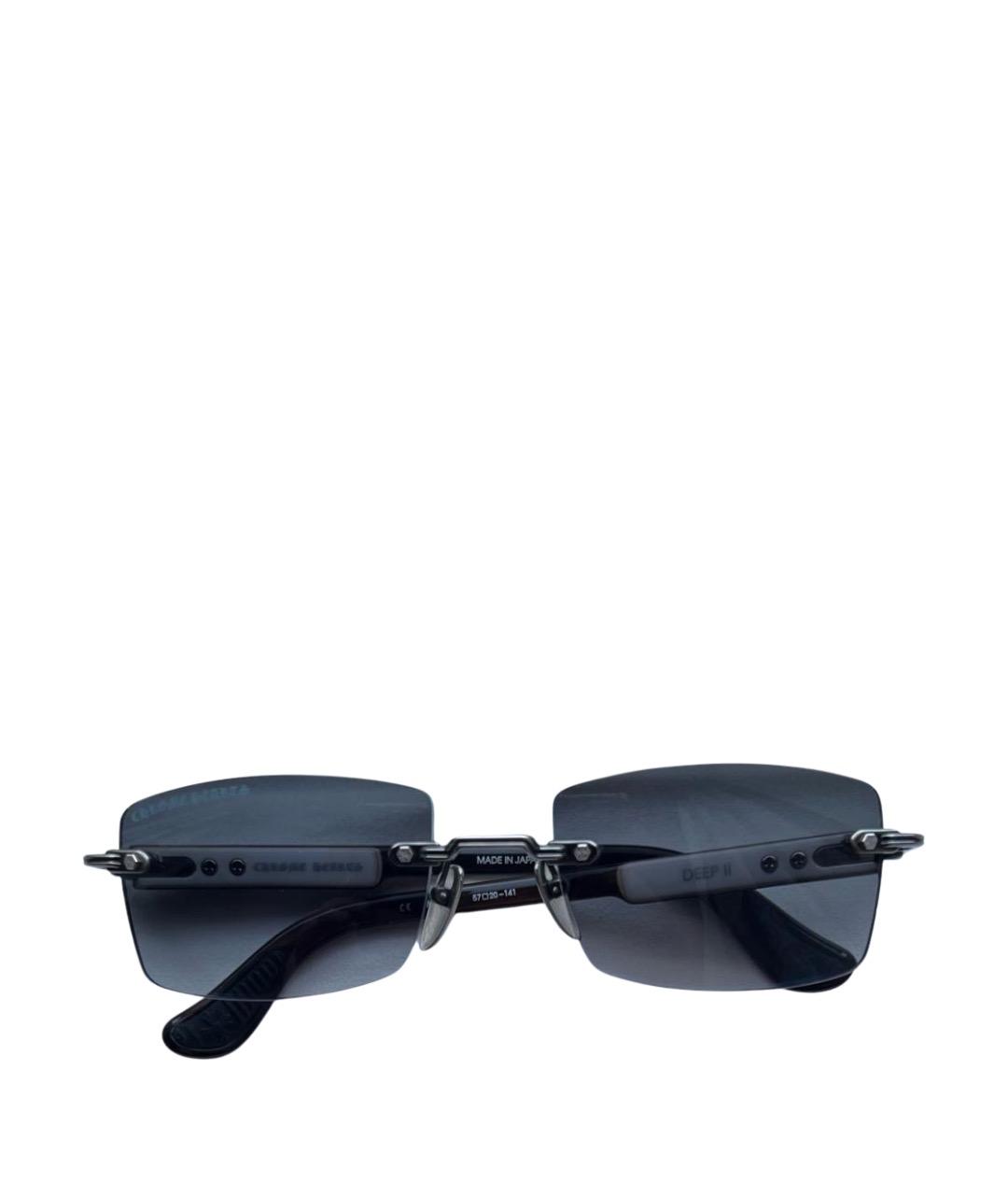 CHROME HEARTS Белые деревянные солнцезащитные очки, фото 1