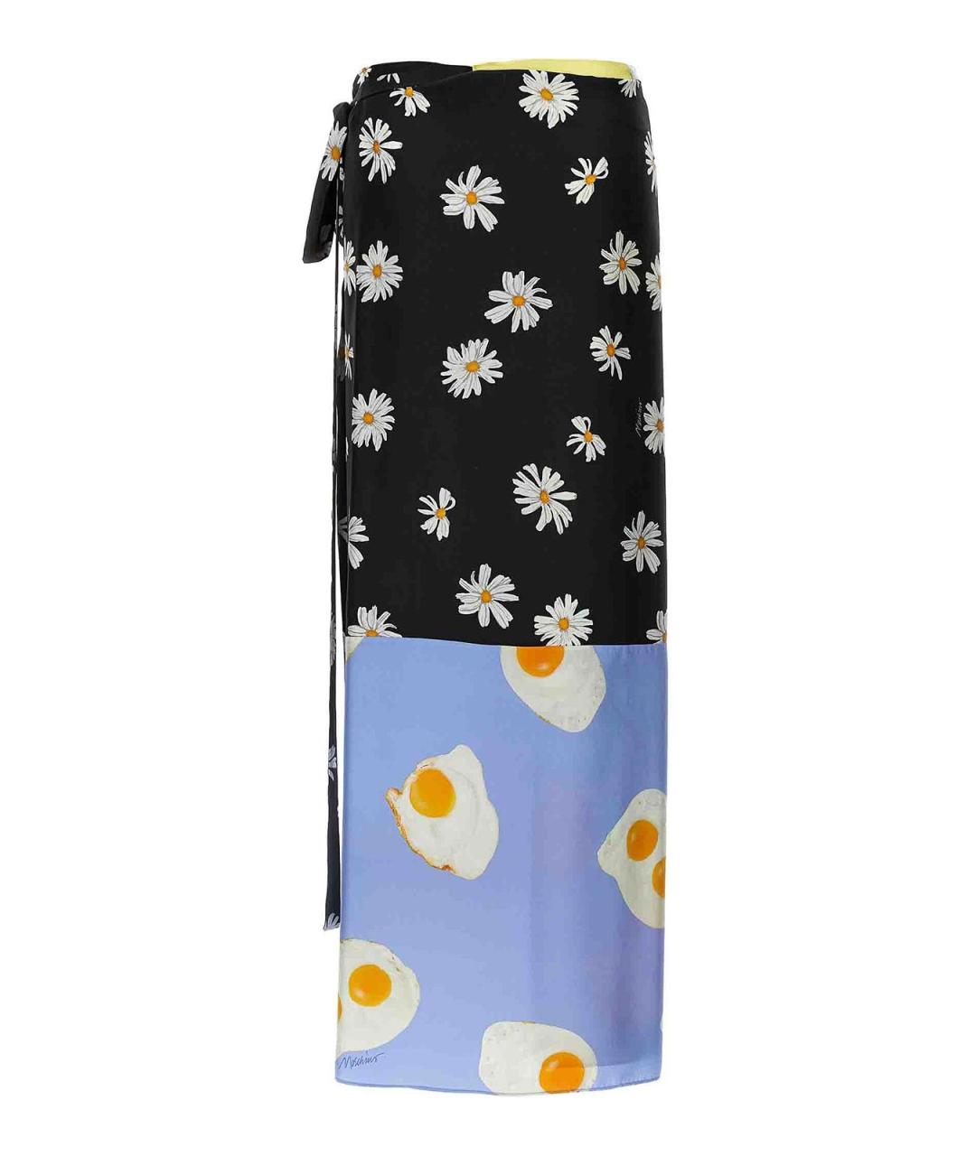 MOSCHINO Мульти шелковая юбка миди, фото 2