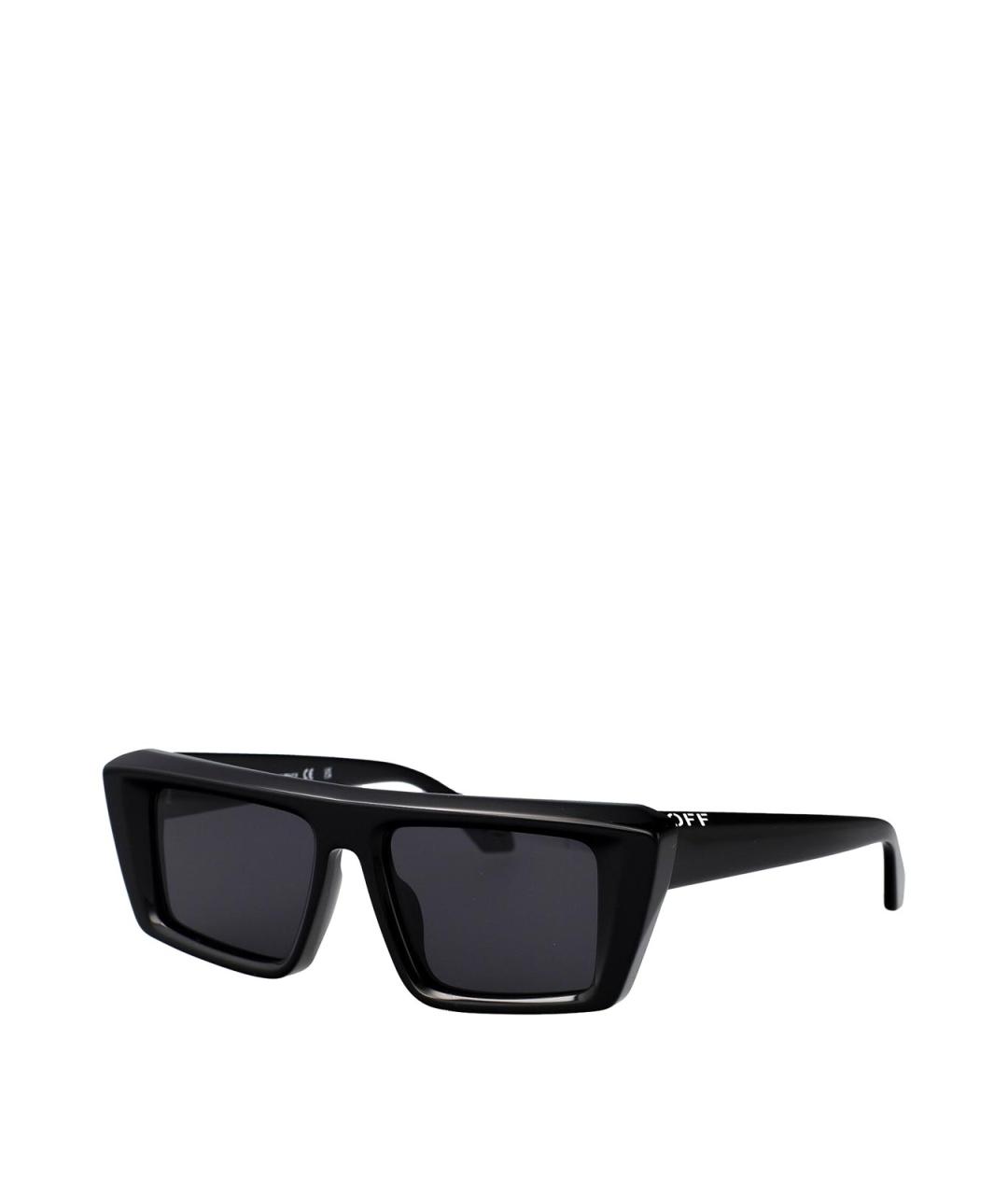 OFF-WHITE Черные пластиковые солнцезащитные очки, фото 2