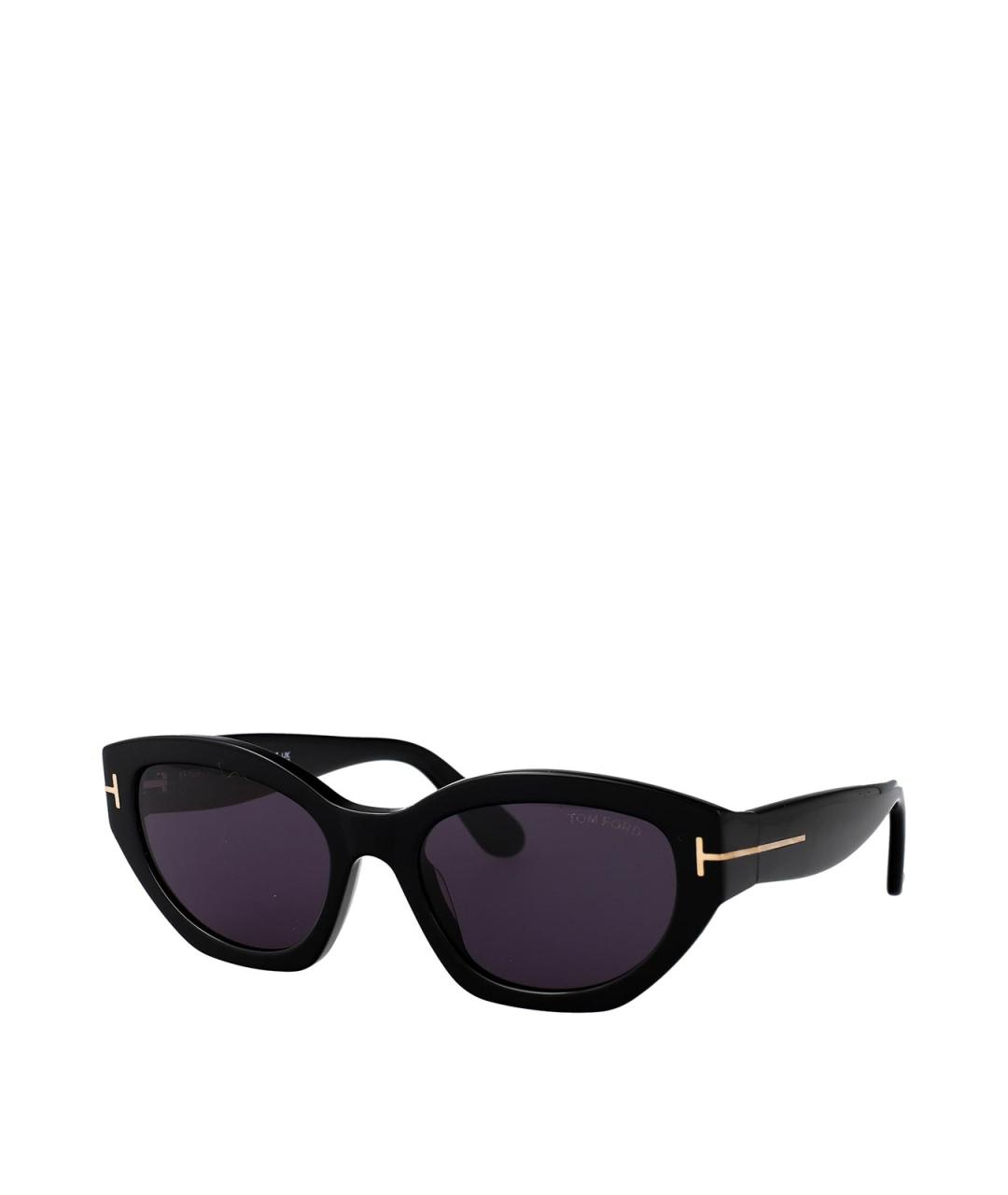 TOM FORD Черные пластиковые солнцезащитные очки, фото 2